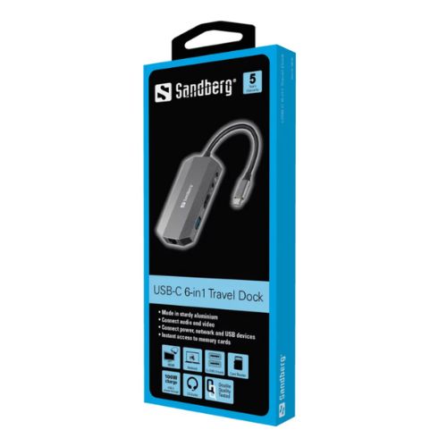 USB-C 6in1 Travel Dock