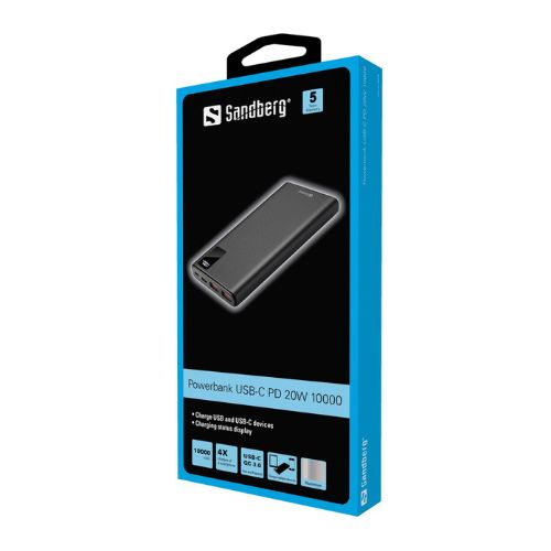 Захранваща батерия USB-C PD 20W 10000