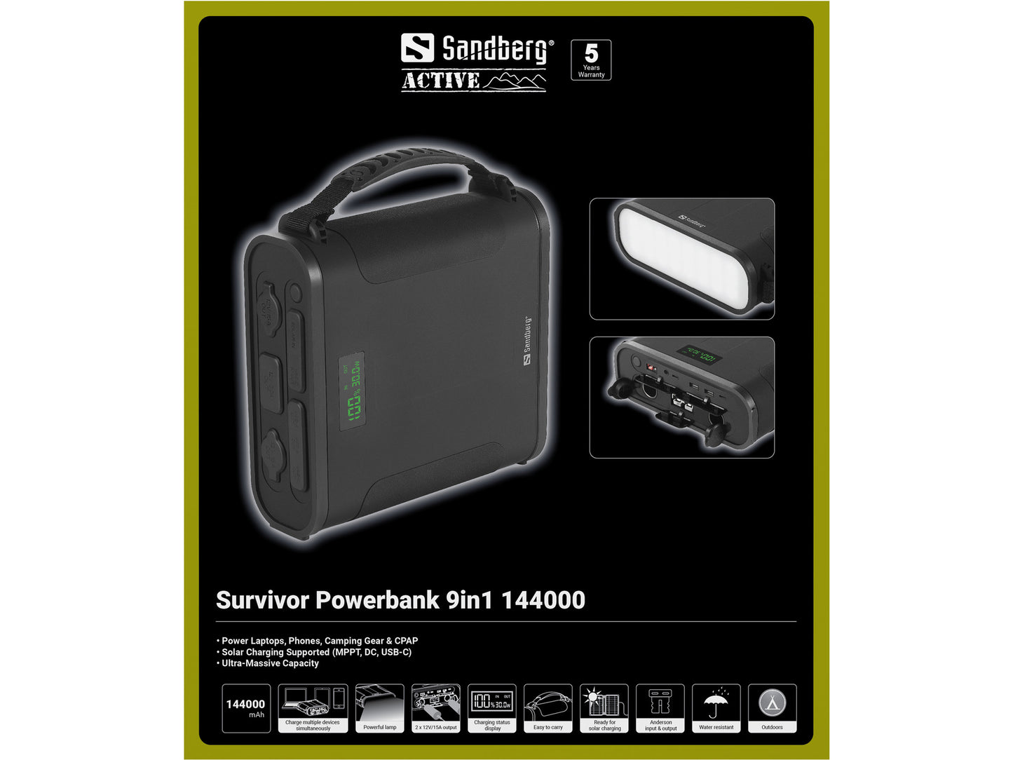 Survivor Power bank 9in1 144000