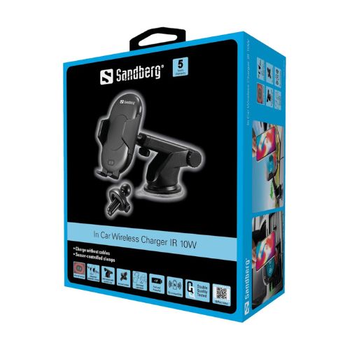 Стойка за безжично зарядно за кола IR 10W