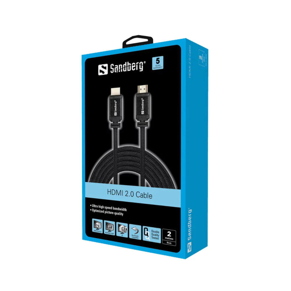 HDMI кабел 2.0 19M-19M | 2 м