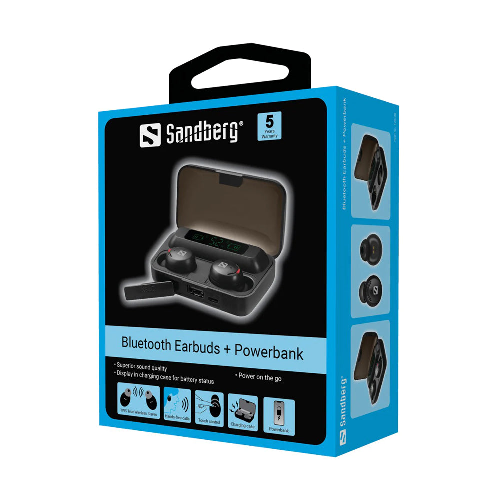 Bluetooth слушалки + Powerbank