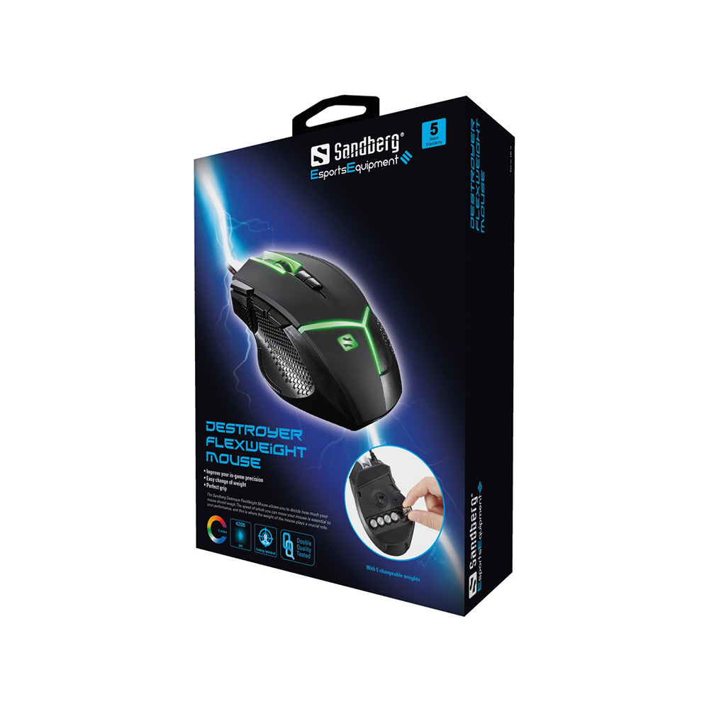 Геймърска мишка Destroyer FlexWeight