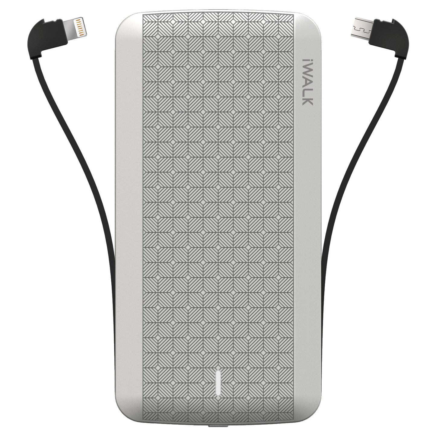 Scorpion 8000 Powerbank с Lightning и Micro-USB кабели Сребристо