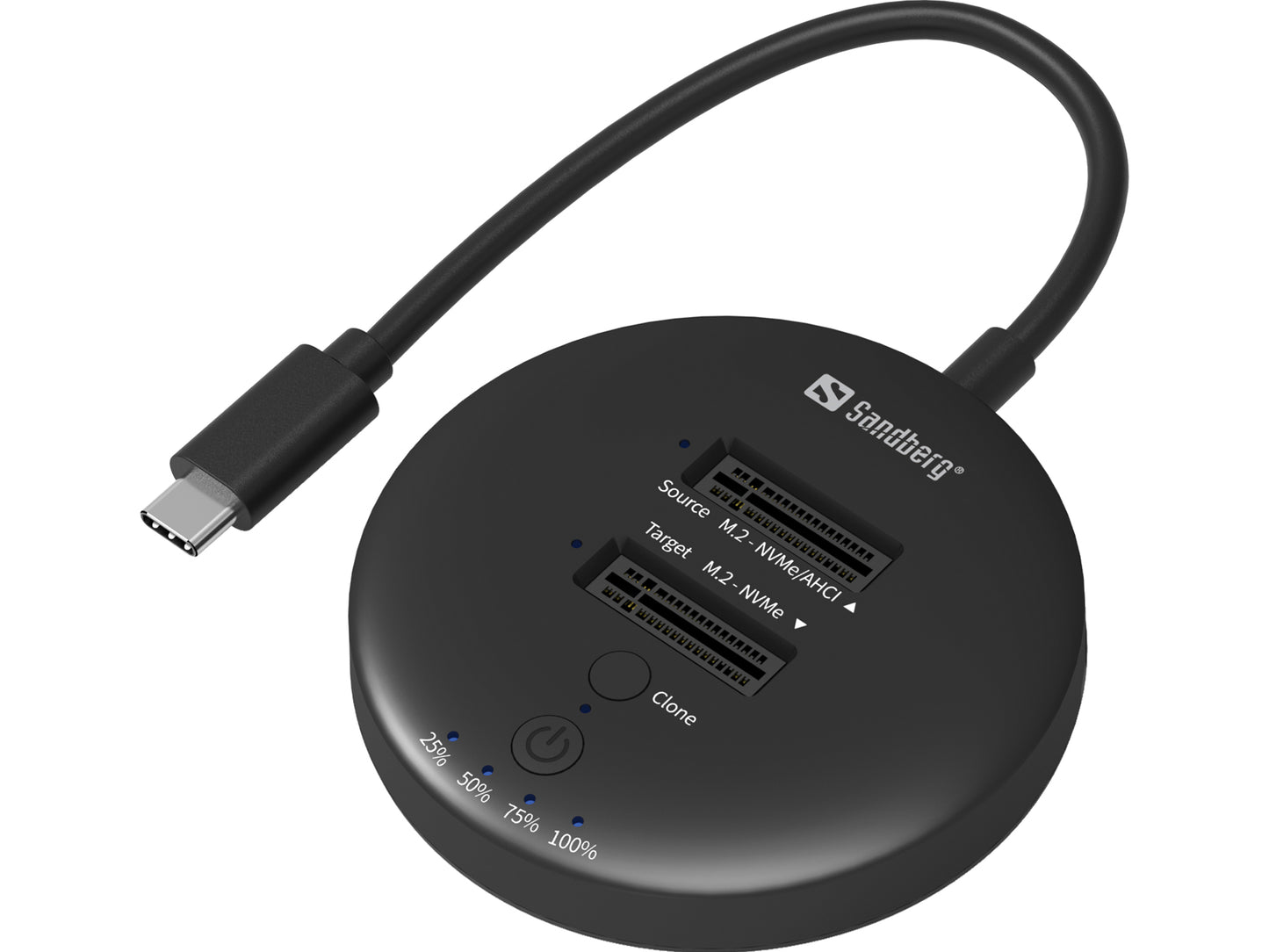 USB3.2 Cloner Dock for NVMe M.2 SSD