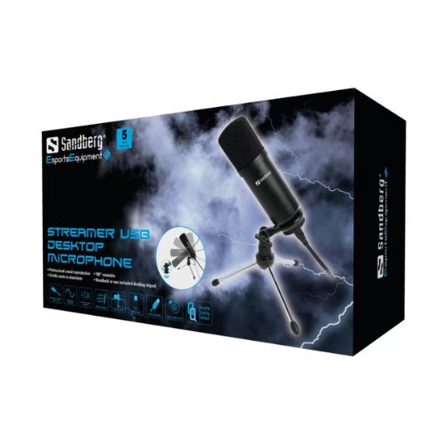 Sandberg Streamer USB Desktop Microphone