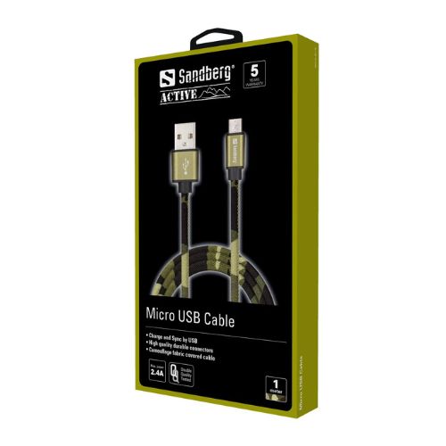 Micro-USB Camouflage Sync and Charge Cable | 1m
