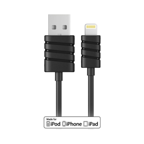 Кабел за зарядно устройство Micro USB към Lightning | Черно | 1м