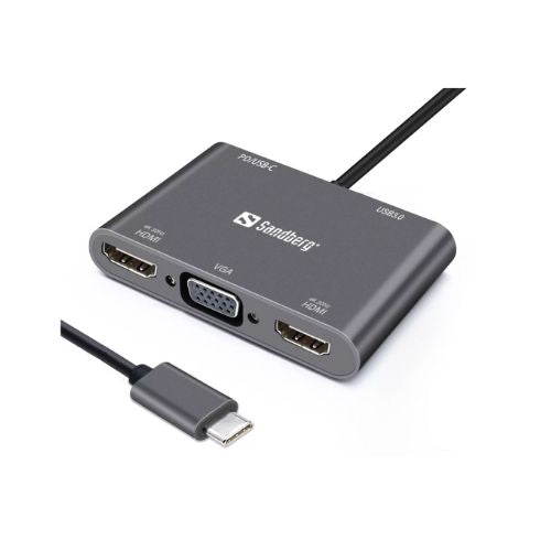 Sandberg USB-C докинг станция