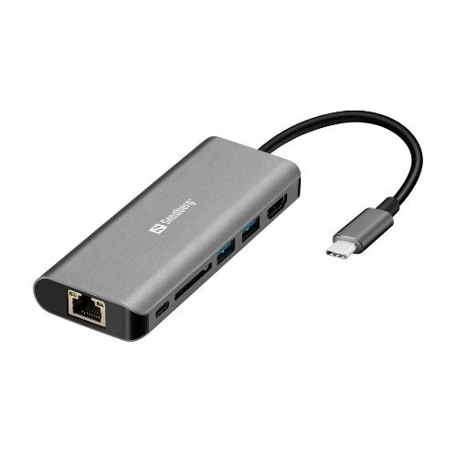 USB-C докинг станция HDMI+LAN+SD+USB 61W