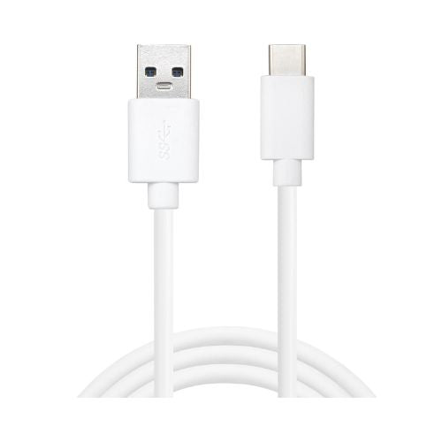 USB-C 3.1 към USB-A 3.0 кабел | Бял | 2м