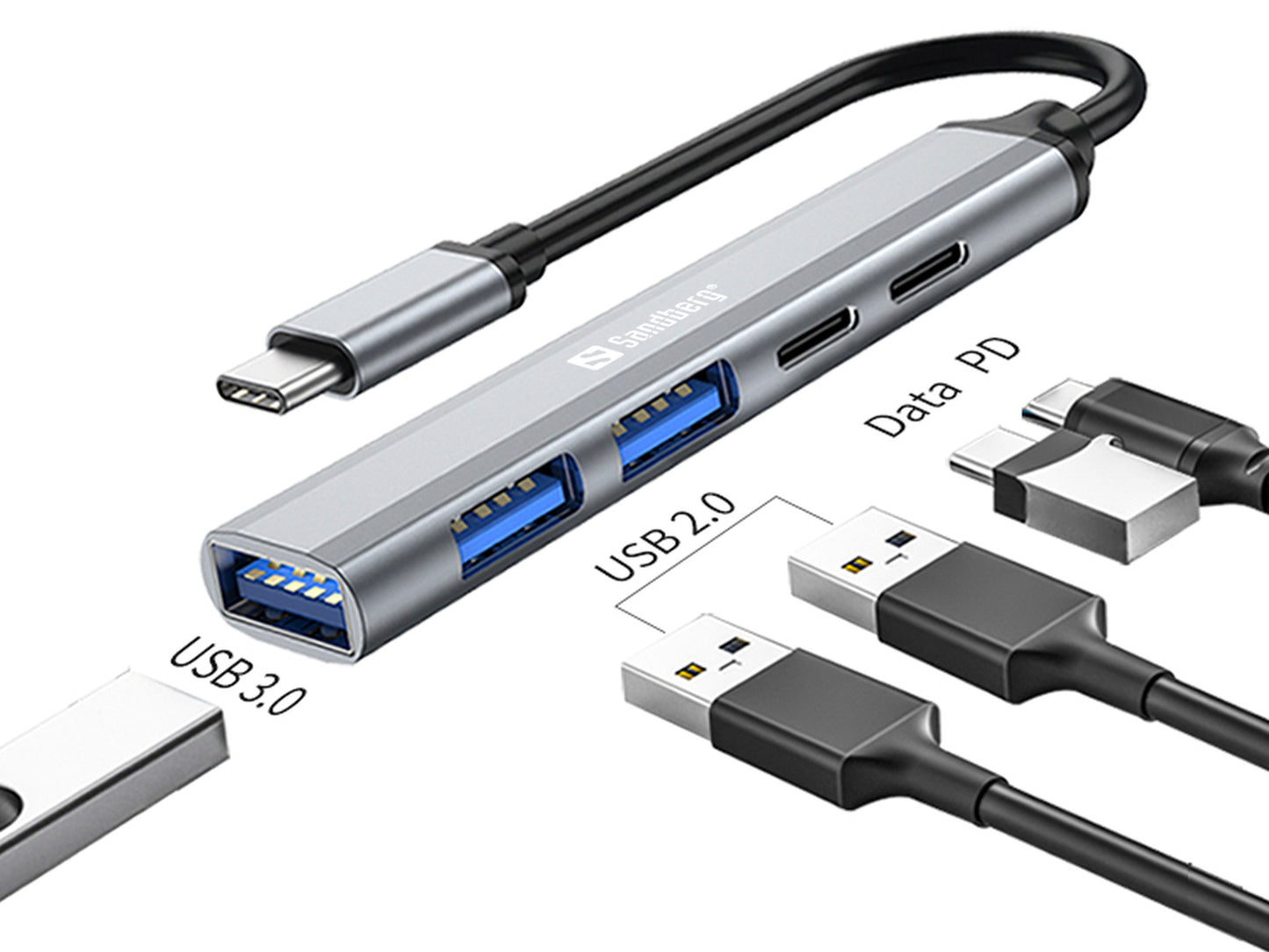 USB-C to 3xUSB-A + 2xUSB-C Hub SAVER