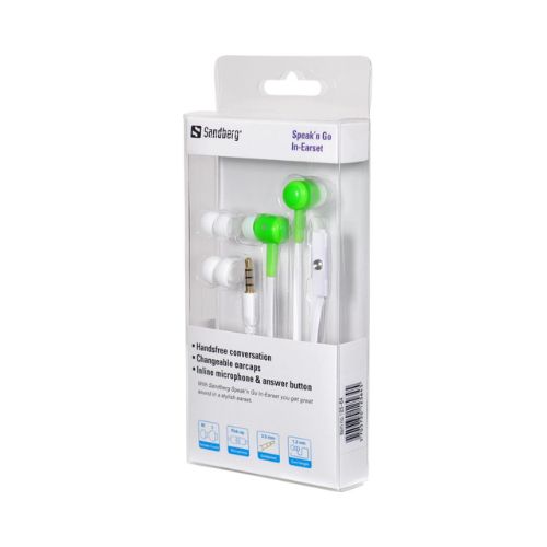 Earphones Speak'n Go In-Earset NeonGreen