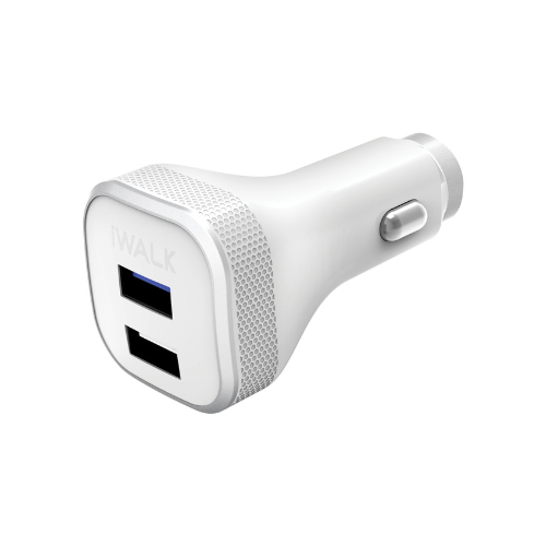 Dolphin Q Duo Dual Port USB Car Charger White