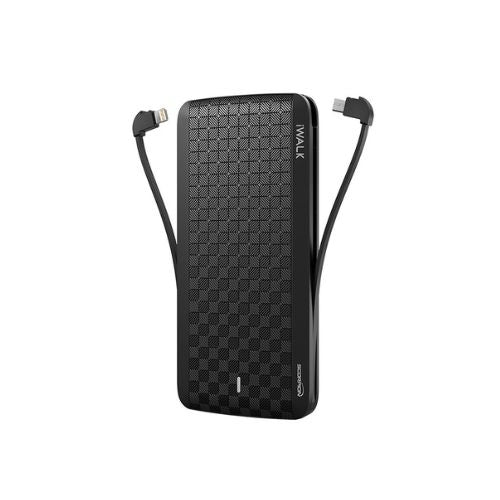 Scorpion12000X Powerbank with 4 Built-in Cables Black