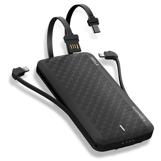 Scorpion X Powerbank with Built-in Cables Black