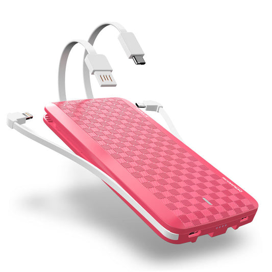 Scorpion X Powerbank with Built-in Cables Pink