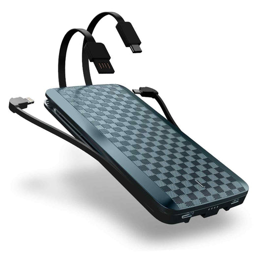Scorpion X Powerbank with Built-in Cables Blue